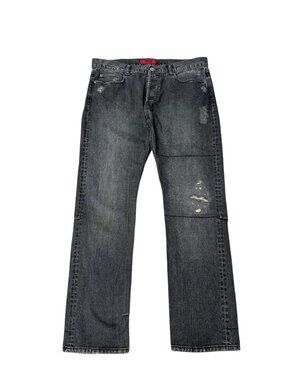 BOSS Hugo Boss Men’s Red Label Slim Straight Button Fly Jeans Size 36x32 FLAW